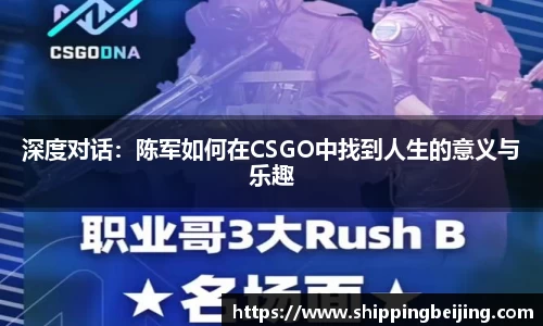 深度对话：陈军如何在CSGO中找到人生的意义与乐趣